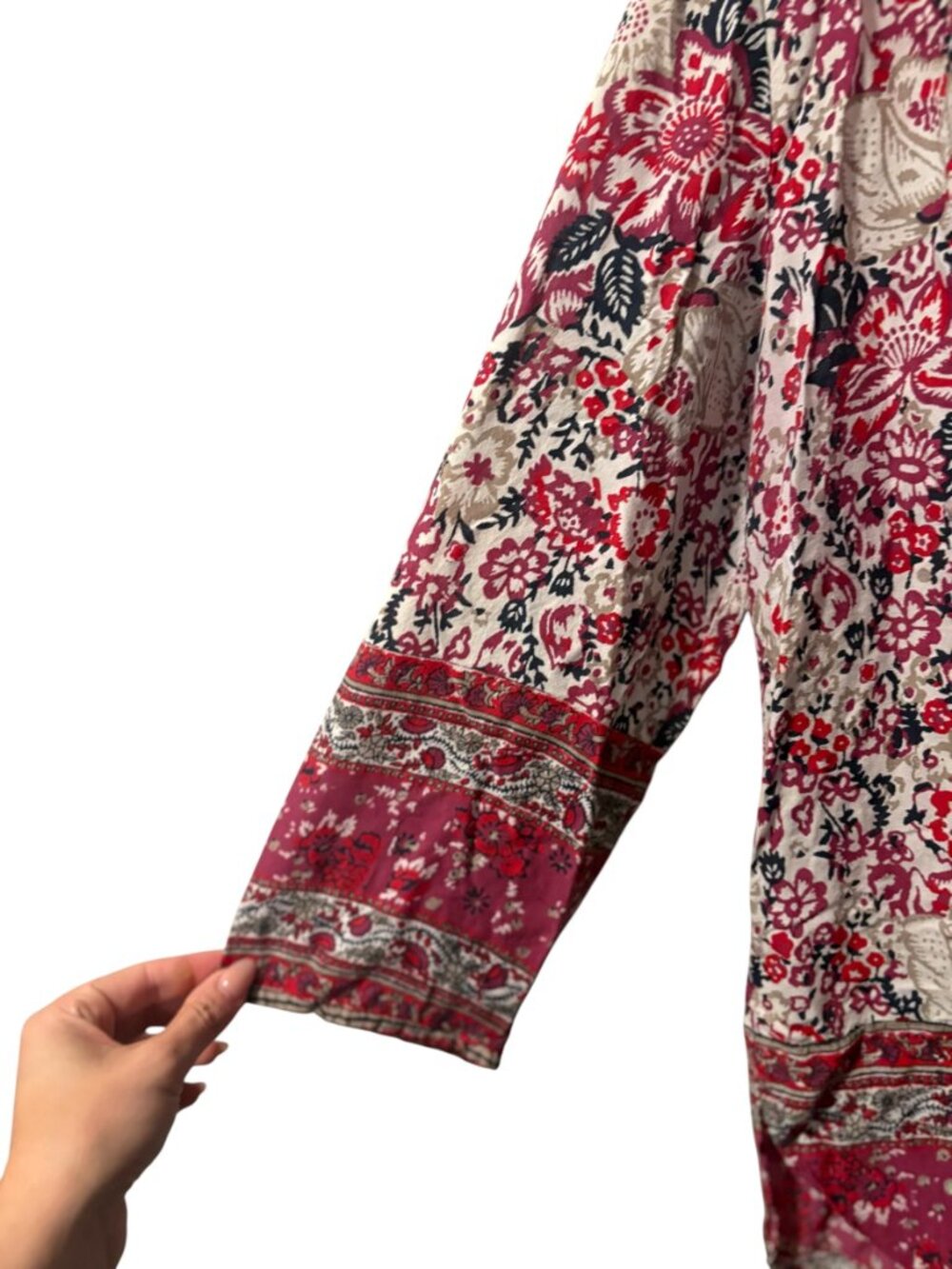 Lucky Brand Floral Peasant Blouse - Picture 4 of 8